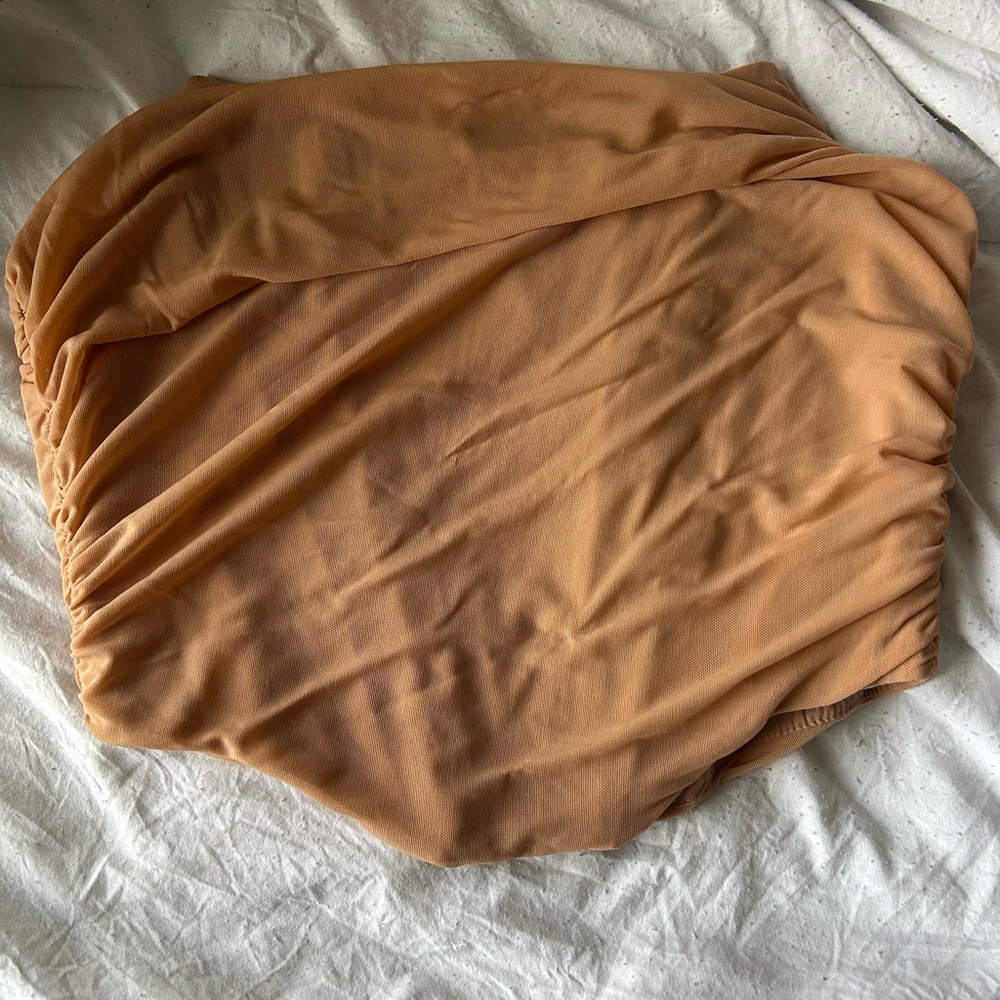 Tan corset top